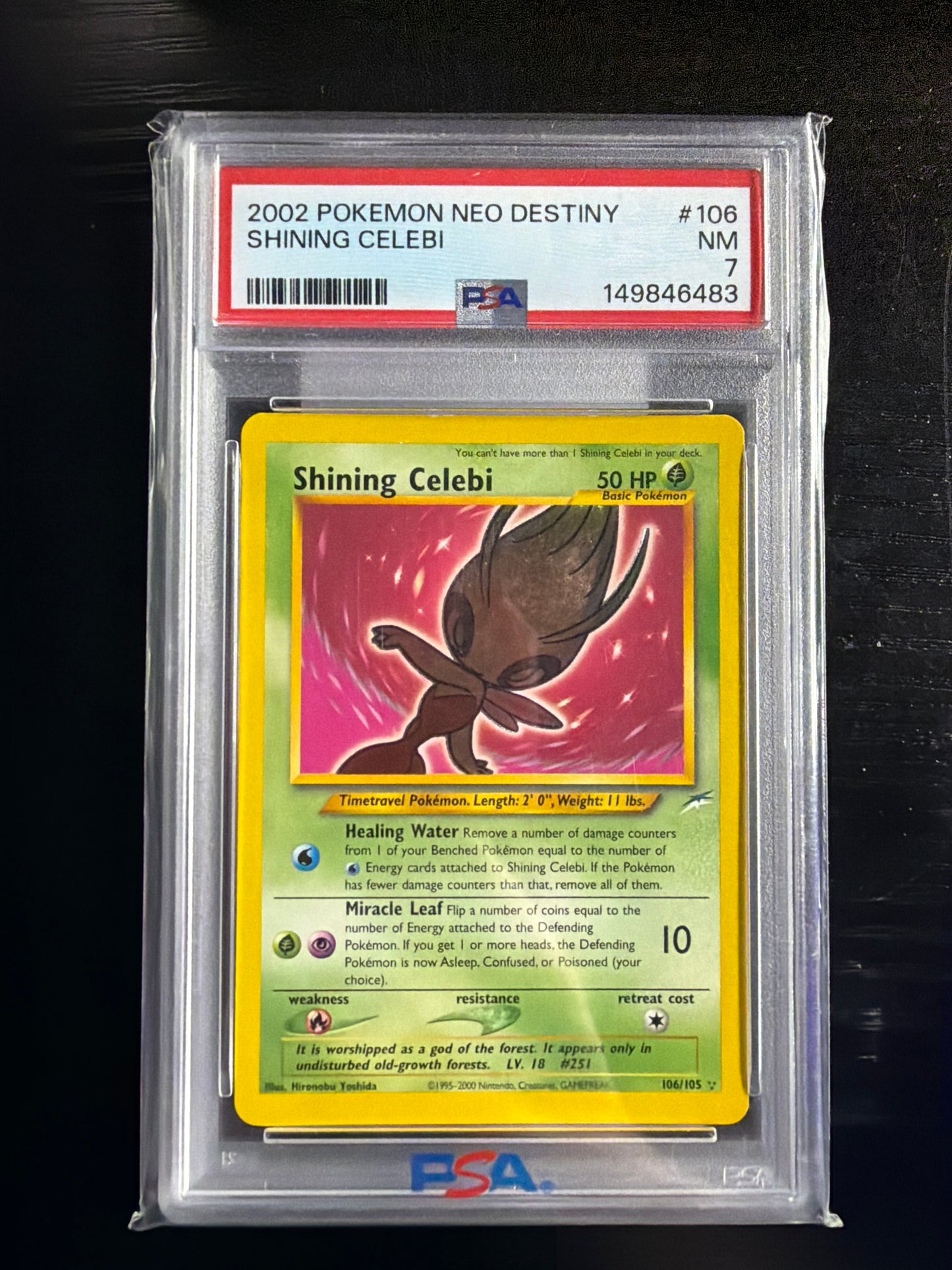 Shining Celebi PSA 7 SLAB