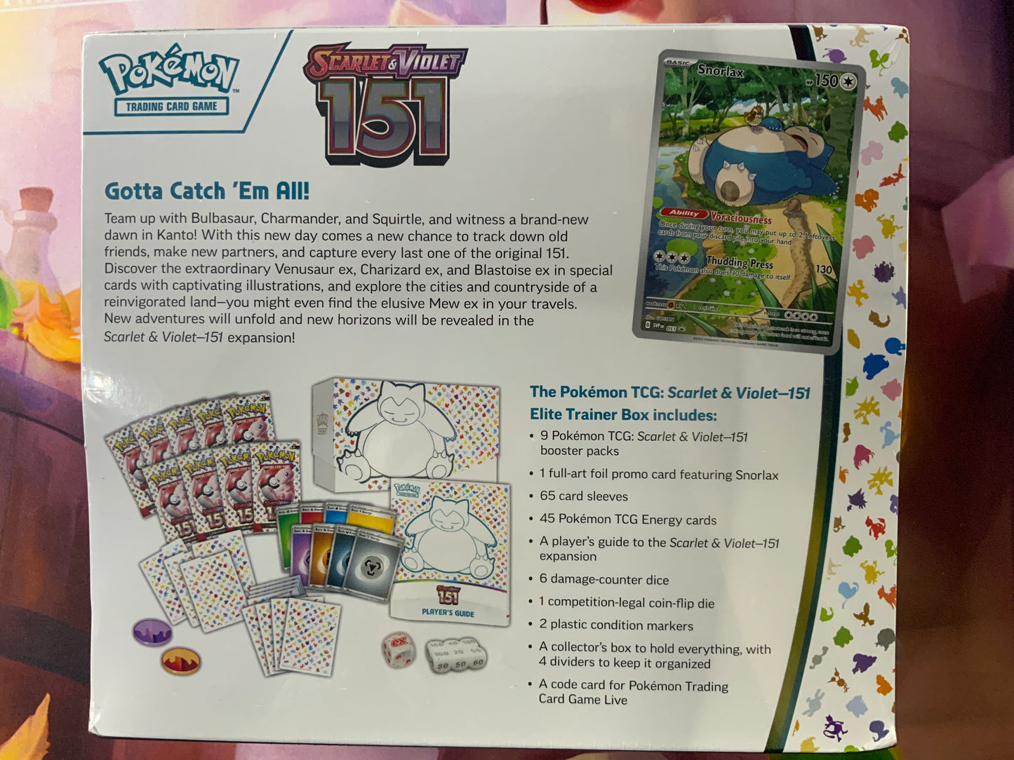 Pokémon 151 scarlet& violet elite trainer box