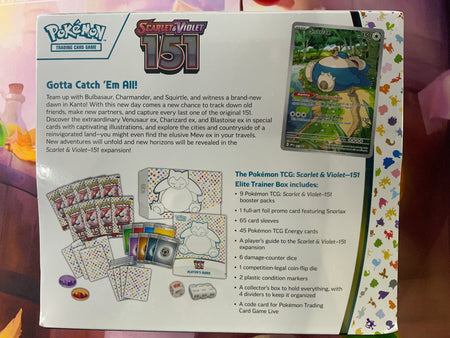Pokémon 151 scarlet& violet elite trainer box