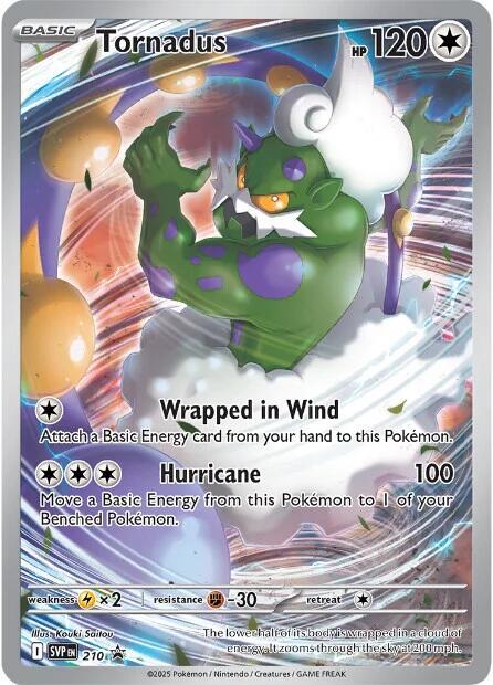 Pokemon Tornadus — SV: Scarlet & Violet Promo Cards — 210 — stock card image