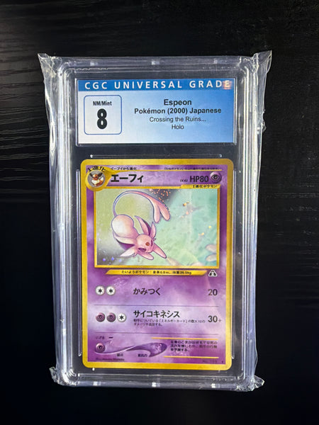 Japanese Espeon CGC 8 SLAB