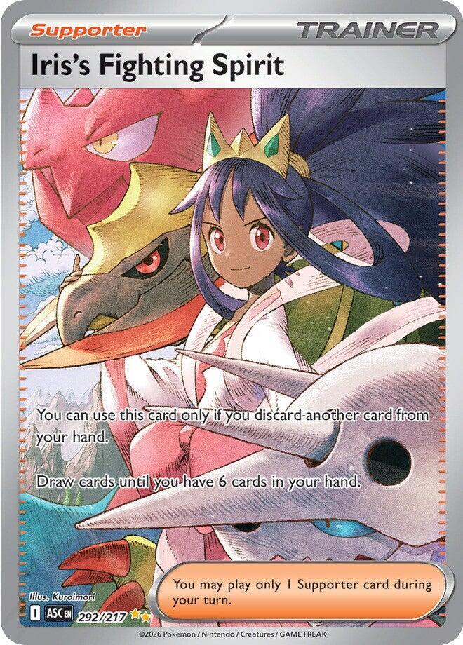 Pokemon Iris's Fighting Spirit — ME: Ascended Heroes — 292/217 — stock card image