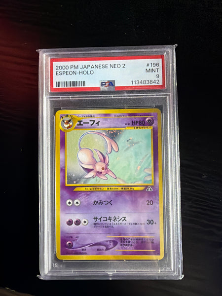 Japanese Espeon Holo PSA 9