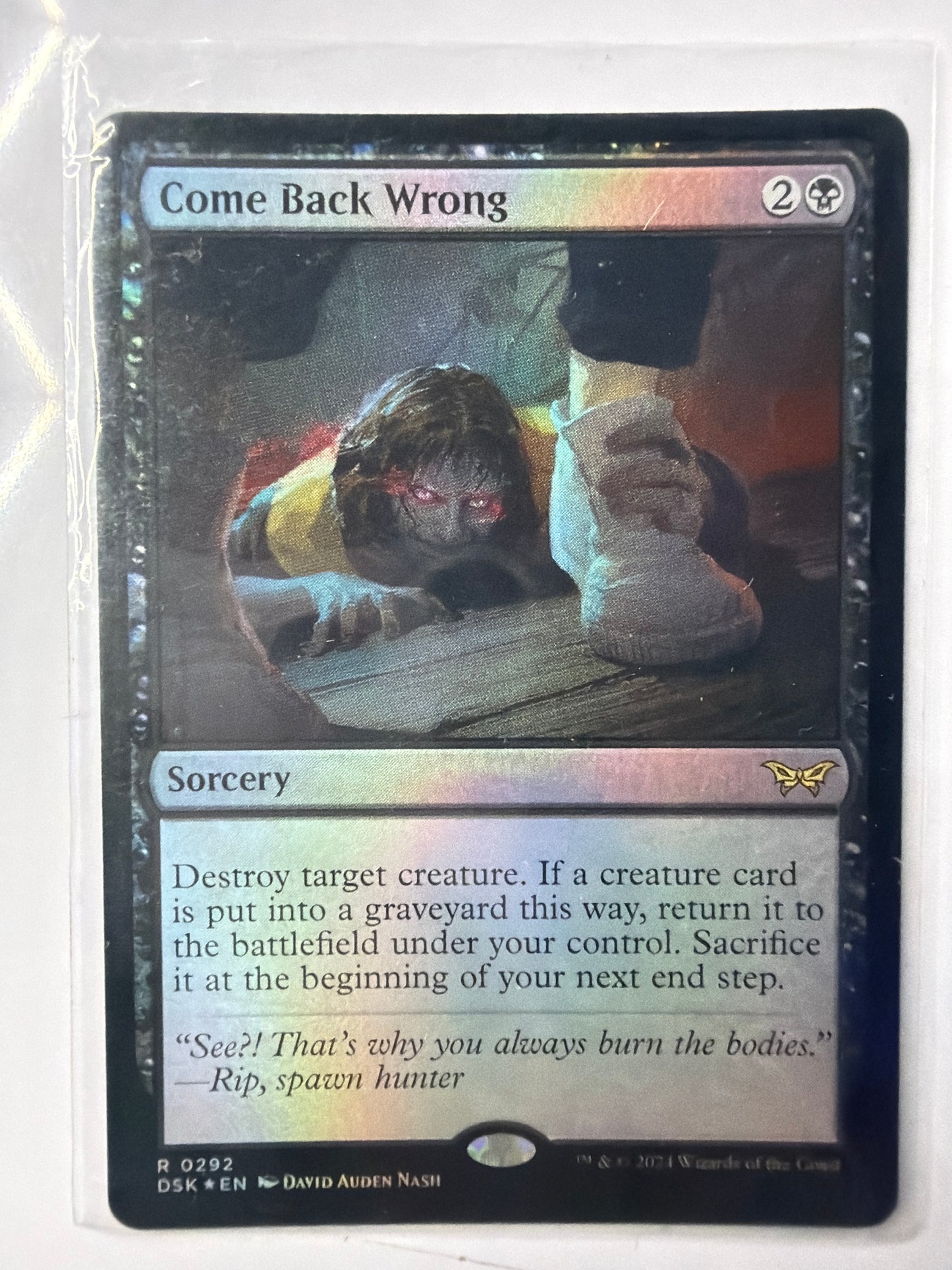Come back wrong