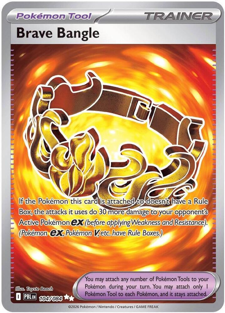 Pokemon Brave Bangle — ME05: Pitch Black — 104/084 — stock card image