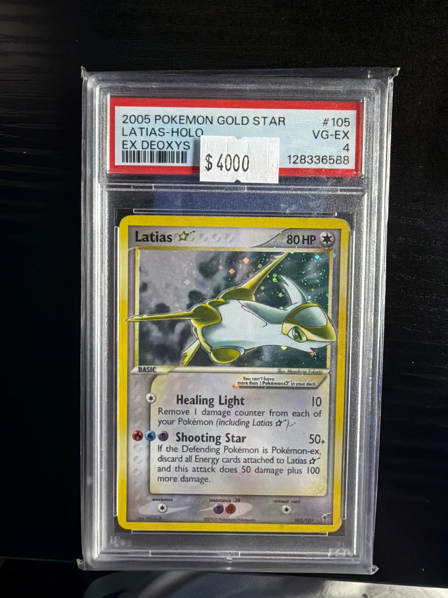 Latias Gold Star PSA 4 SLAB