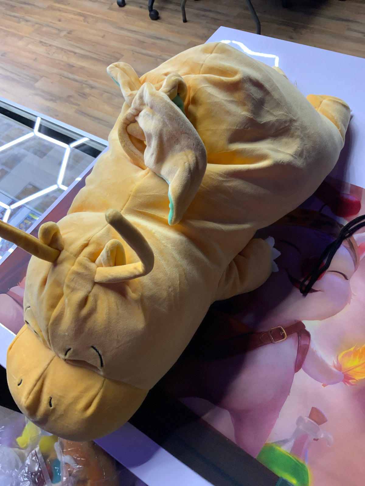 Pokémon sleeping dragonite plushie