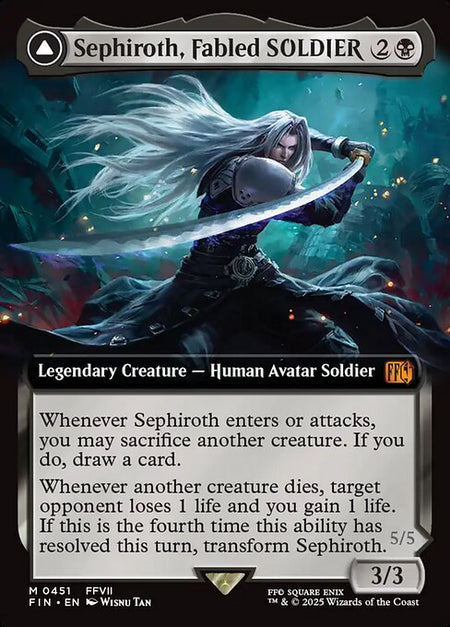 MTG - Sephiroth, Fabled Soldier SURGE FOIL