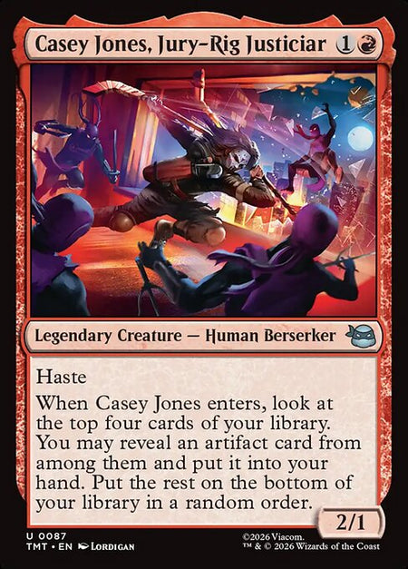 MTG - Casey Jones, Jury-Rig Justiciar FOIL