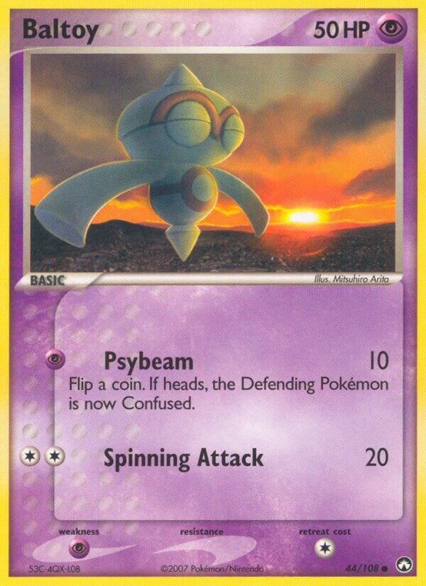 Pokemon Baltoy — EX Power Keepers — 44/108 — stock card image