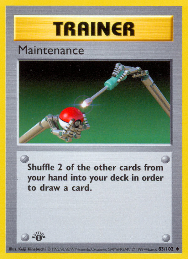 Pokemon Maintenance — Base Set — 83/102 — stock card image