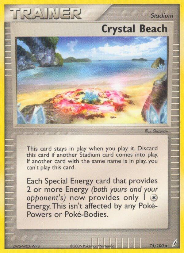 Pokemon Crystal Beach — EX Crystal Guardians — 75/100 — stock card image