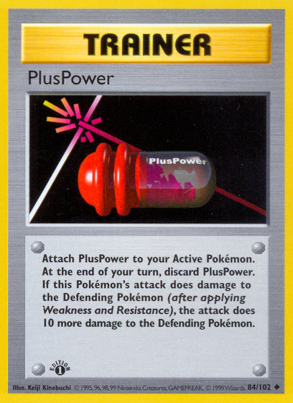 Pokemon PlusPower — Base Set — 084/102 — stock card image