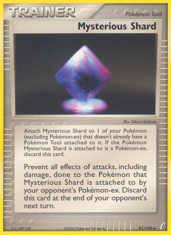 Pokemon Mysterious Shard — EX Crystal Guardians — 81/100 — stock card image