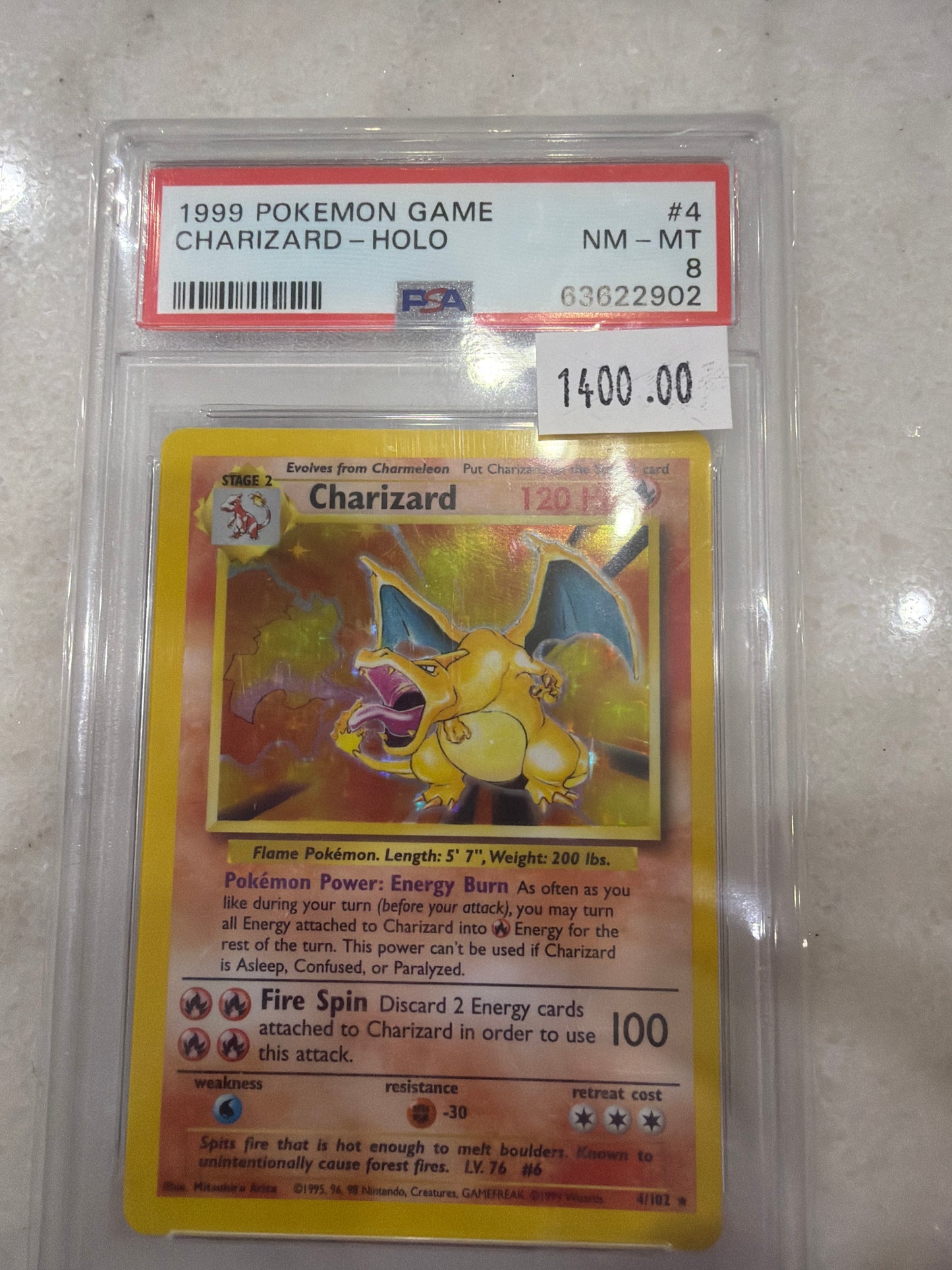 Base Charizard PSA 8