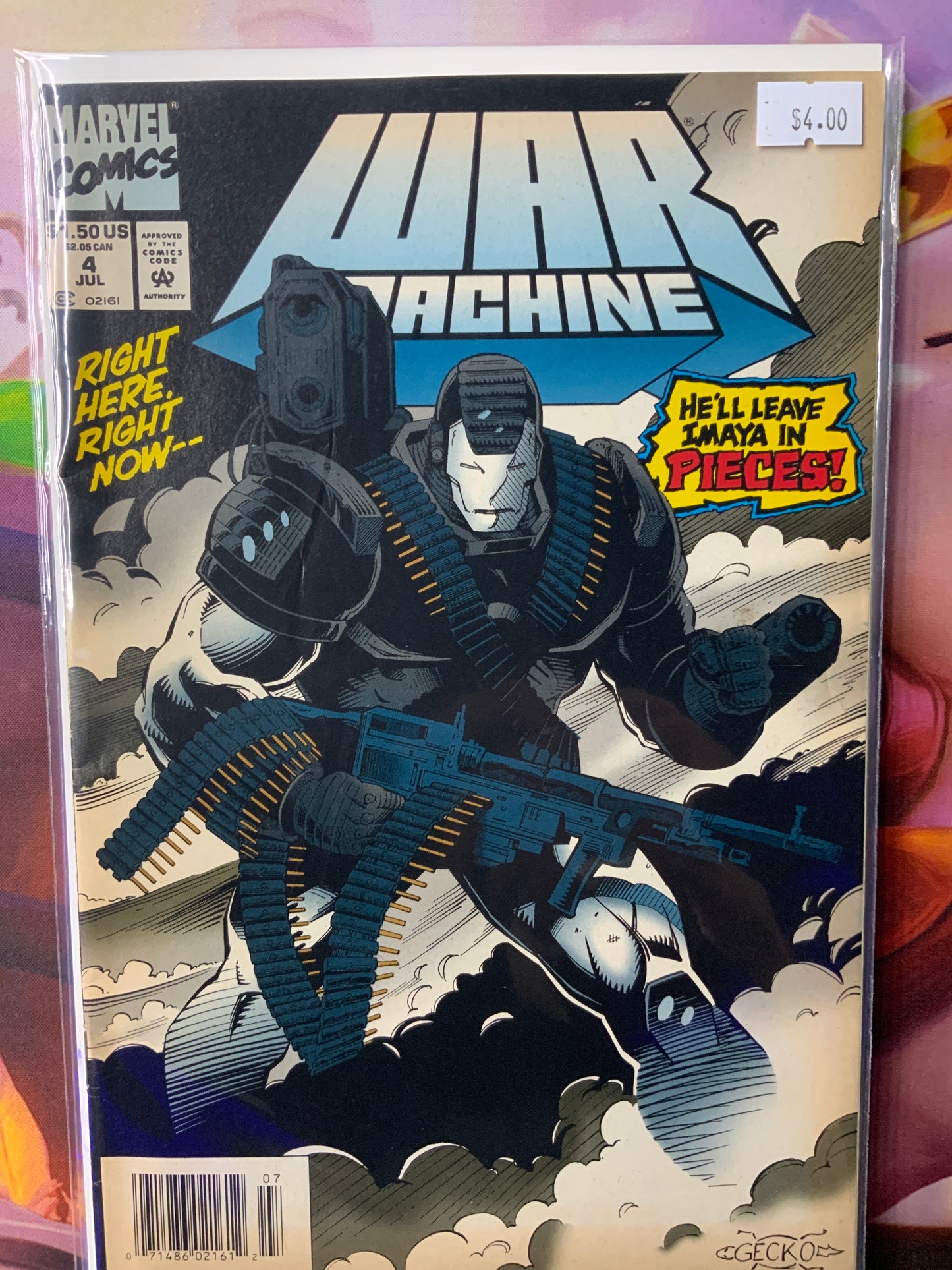 Marvel comics war machine 4