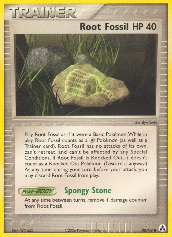 Pokemon Root Fossil — EX Legend Maker — 80/92 — stock card image