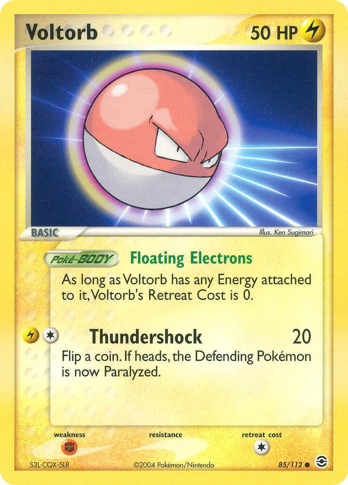 Pokemon Voltorb — EX FireRed & LeafGreen — 85/112 — stock card image