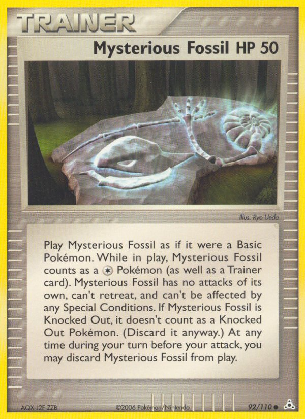 Pokemon Mysterious Fossil — EX Holon Phantoms — 92/110 — stock card image