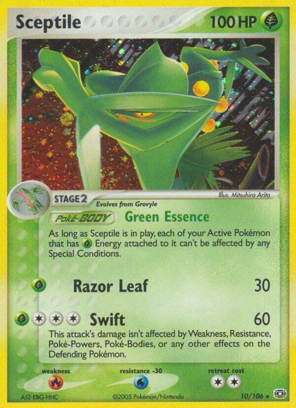Pokemon Sceptile — EX Emerald — 10/106 — stock card image