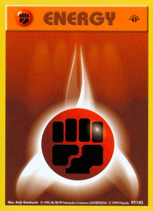 Pokemon Fighting Energy — Base Set — 97/102 — stock card image
