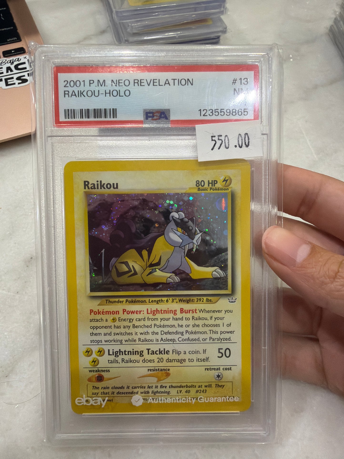 Raikou Holo PSA 7