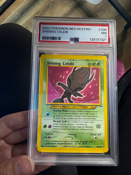 Shining Celebi PSA 7