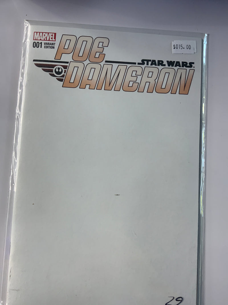 Star Wars Poe Dameron Variant Cover vol 1