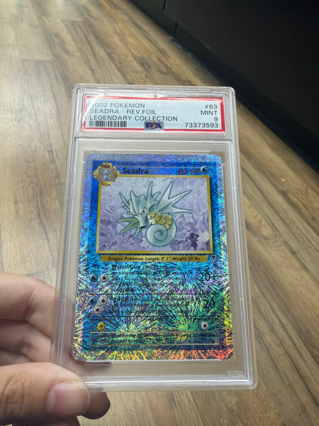Legendary Seadra Reverse Holofoil PSA 9 SLAB