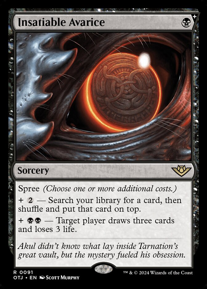 Insatiable Avarice Foil