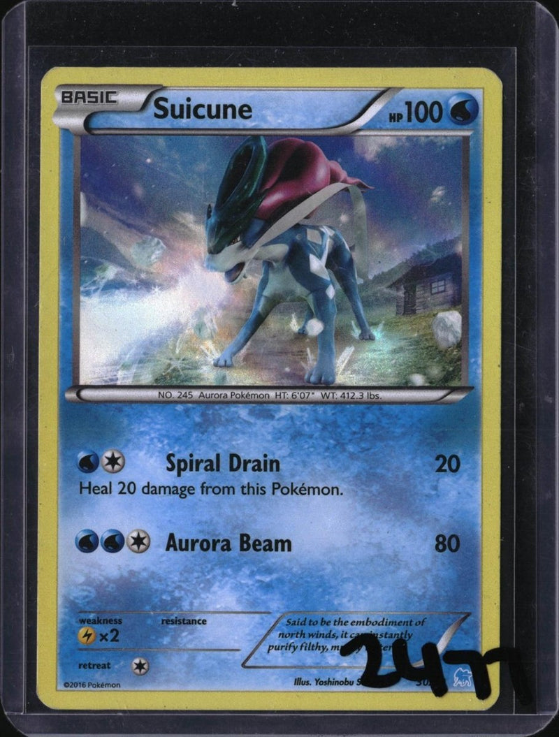 Pokemon Suicune - 30/30 — SKU 2477 — actual card front scan