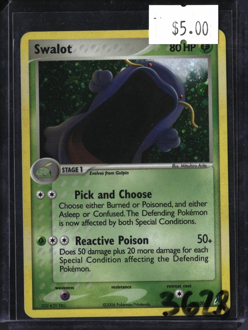 Pokemon Swalot - 11/100 — SKU 3628 — actual card front scan