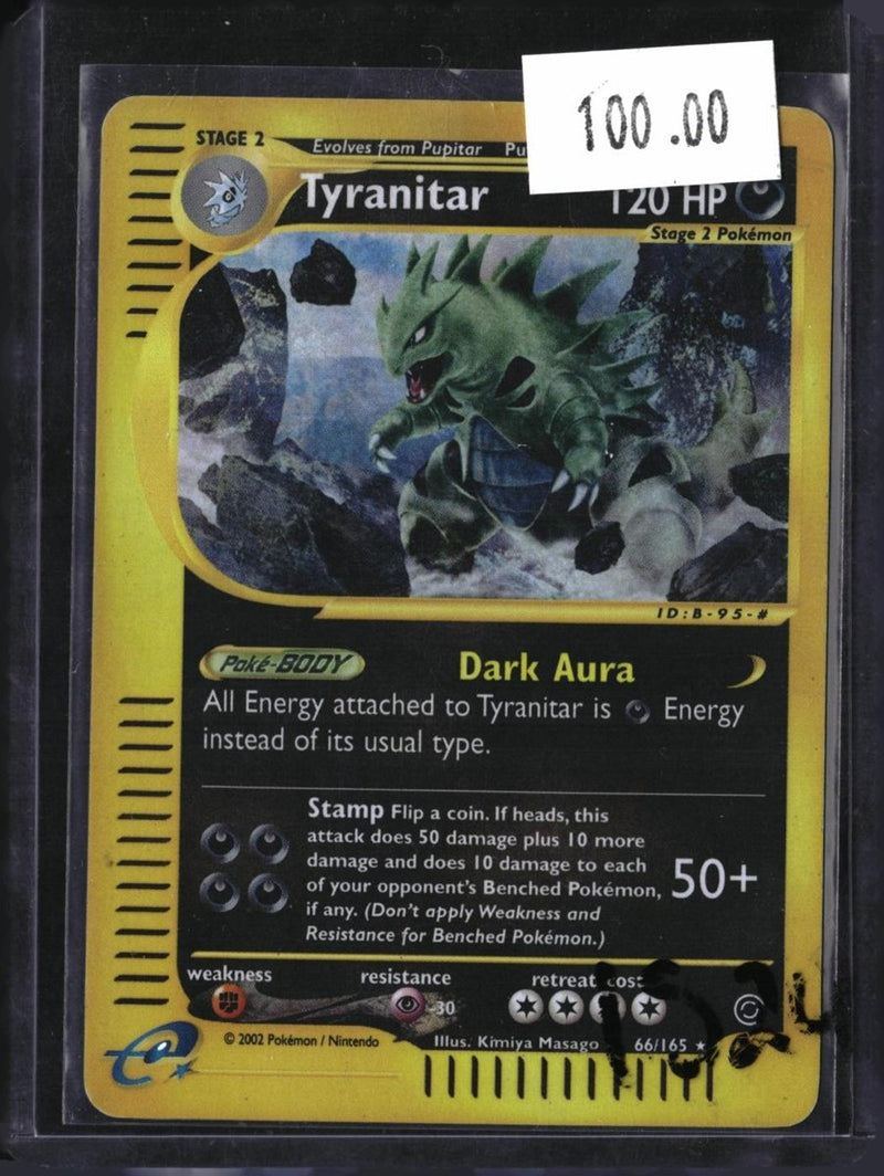 Pokemon Tyranitar (66) — 066/165 — SKU 1524 — actual card front scan