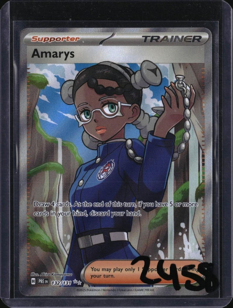 Pokemon Amarys - 132/131 — 132/131 — SKU 2458 — actual card front scan