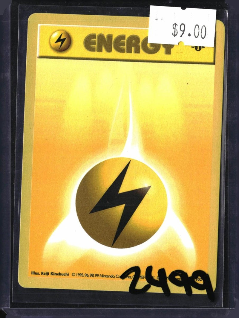 Pokemon Lightning Energy — 100/102 — SKU 2499 — actual card front scan