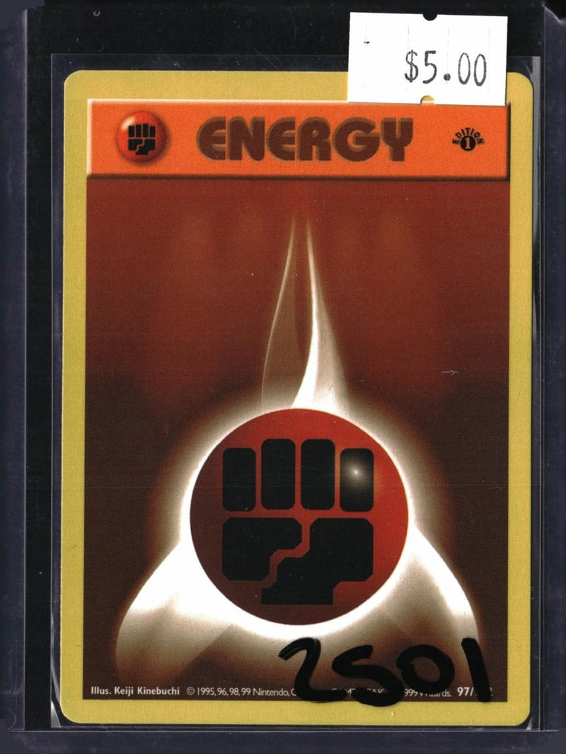 Pokemon Fighting Energy — 97/102 — SKU 2501 — actual card front scan