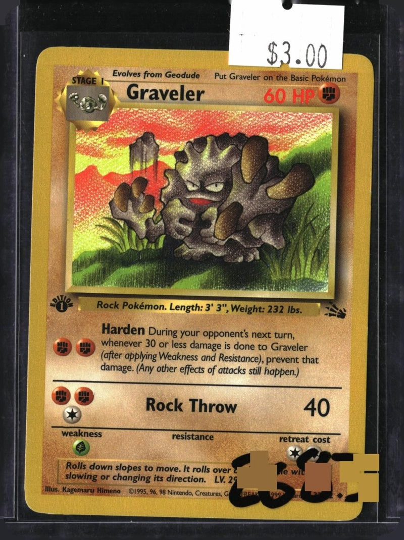 Pokemon Graveler — 37/62 — SKU 2683 — actual card front scan