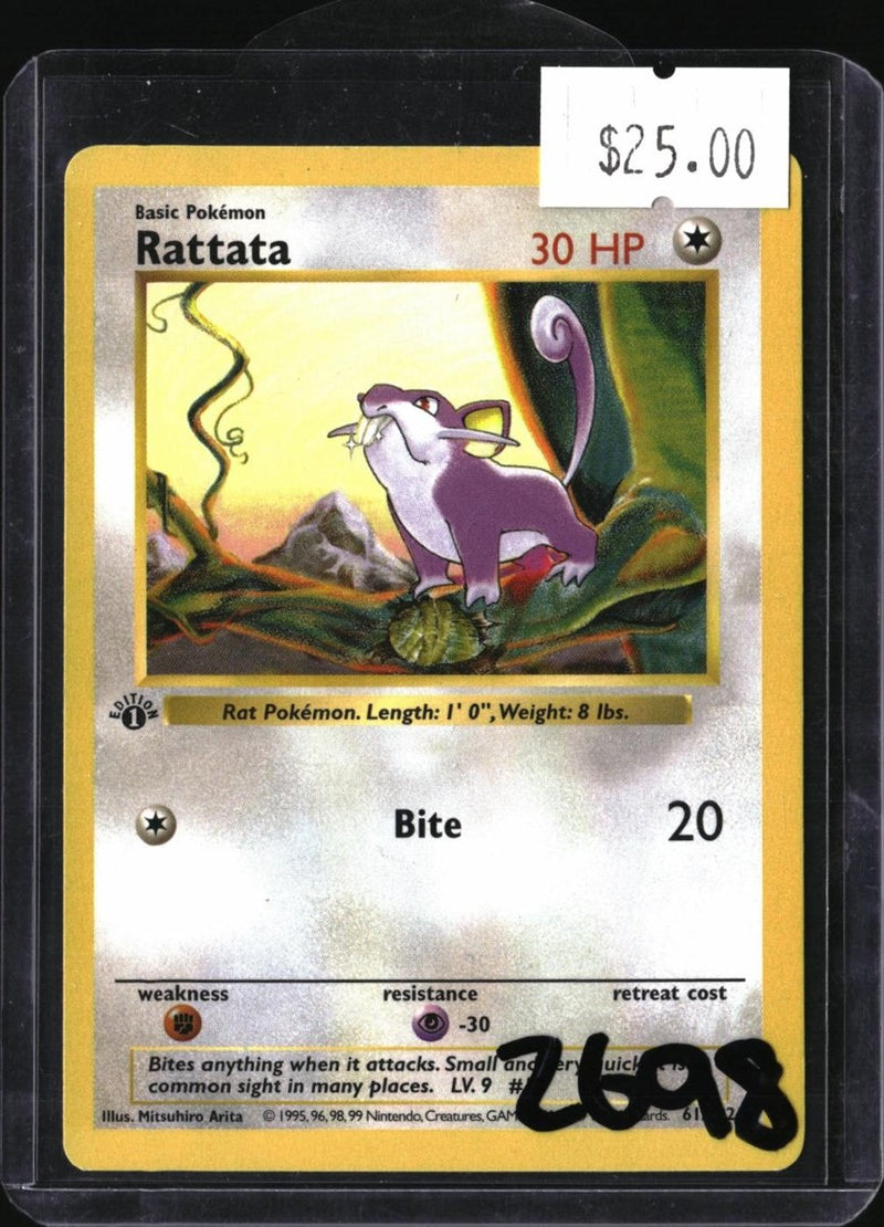 Pokemon Rattata — 66/82 — SKU 2698 — actual card front scan