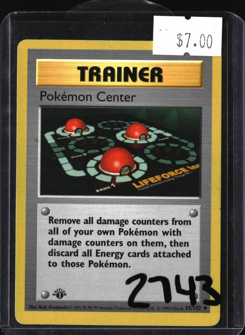 Pokemon Center — 85/102 — SKU 2743 — actual card front scan