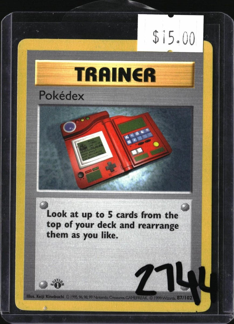 Pokemon Pokedex — 87/102 — SKU 2744 — actual card front scan