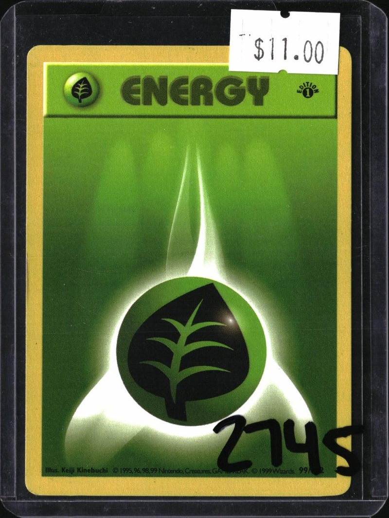 Pokemon Basic Grass Energy — Unnumbered — SKU 2745 — actual card front scan