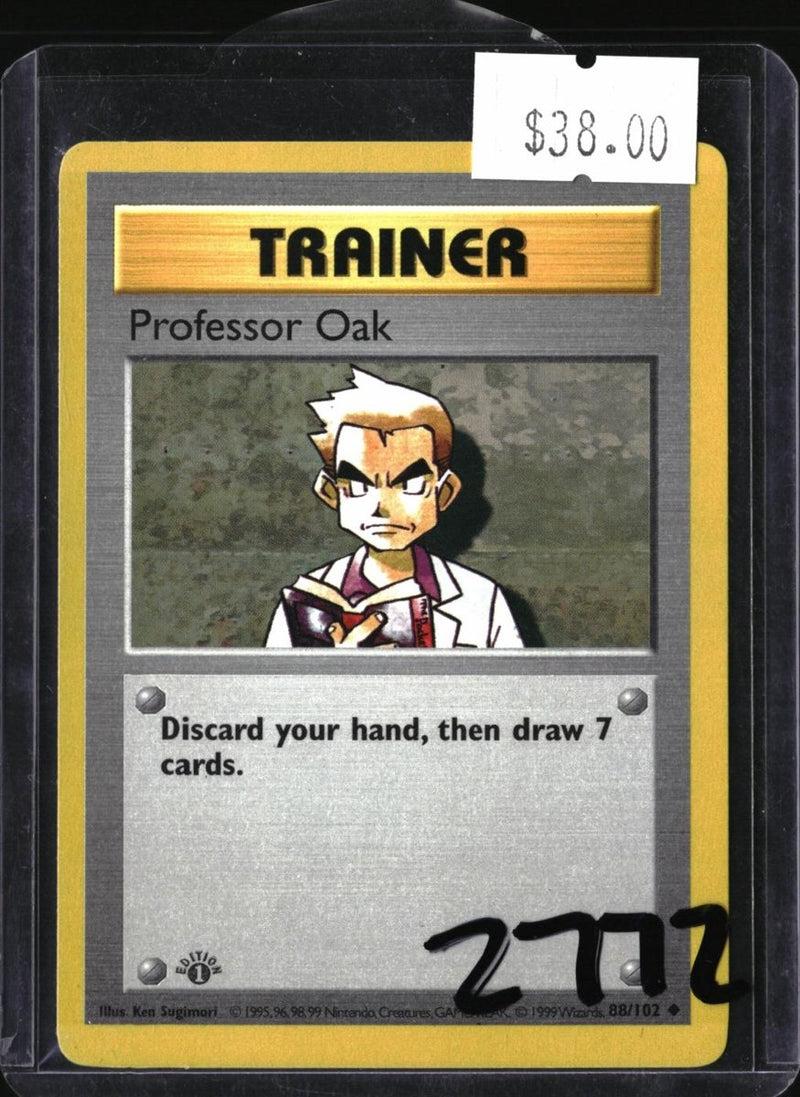 Pokemon Professor Oak — 88/102 — SKU 2772 — actual card front scan