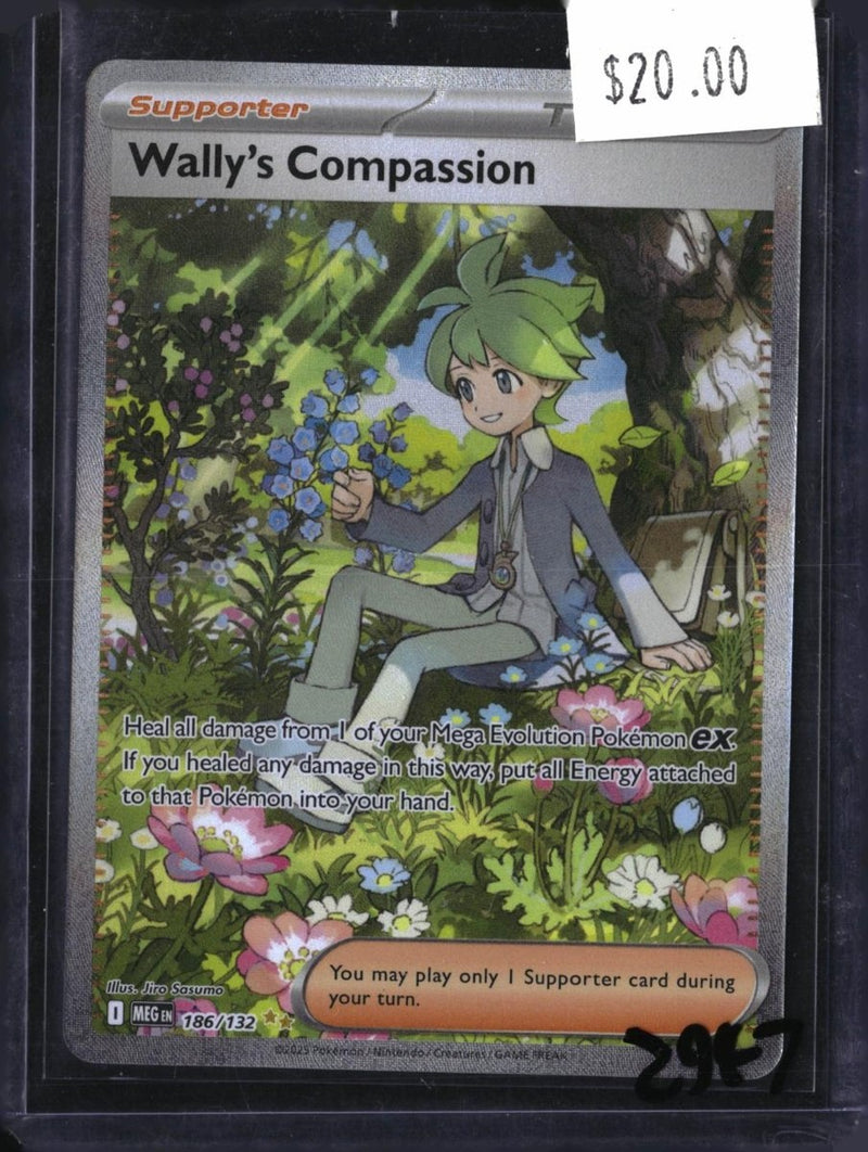 Pokemon Wally's Compassion — 186/132 — SKU 2947 — actual card front scan