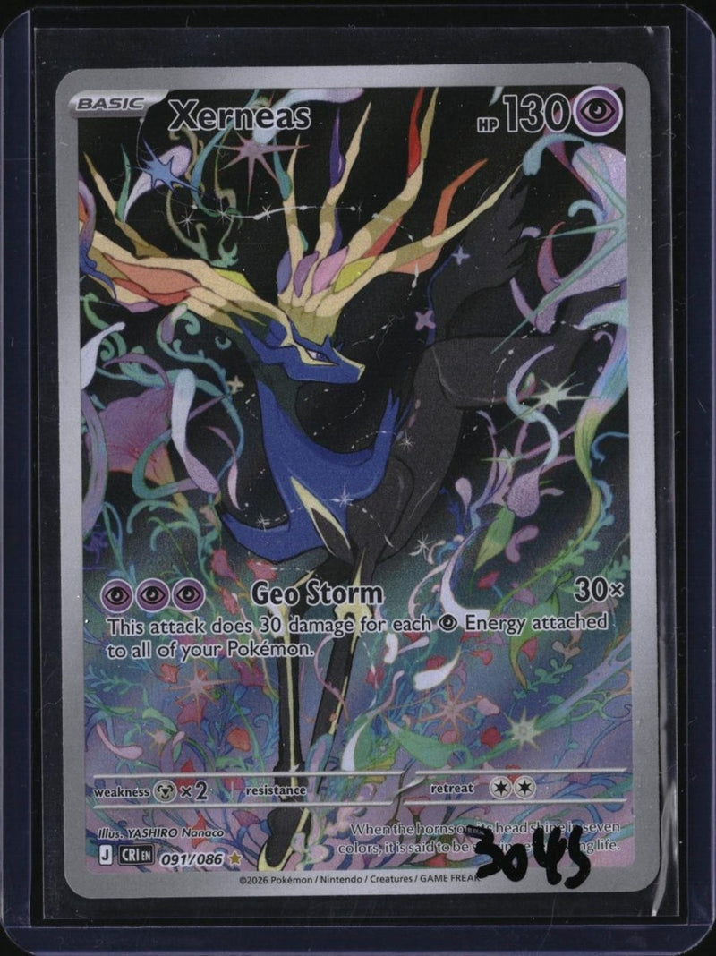Pokemon Xerneas - 091/086 — 091/086 — SKU 3045 — actual card front scan