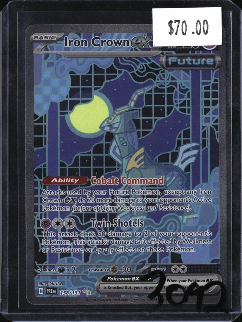 Pokemon Iron Crown ex — 158/131 — SKU 3092 — actual card front scan