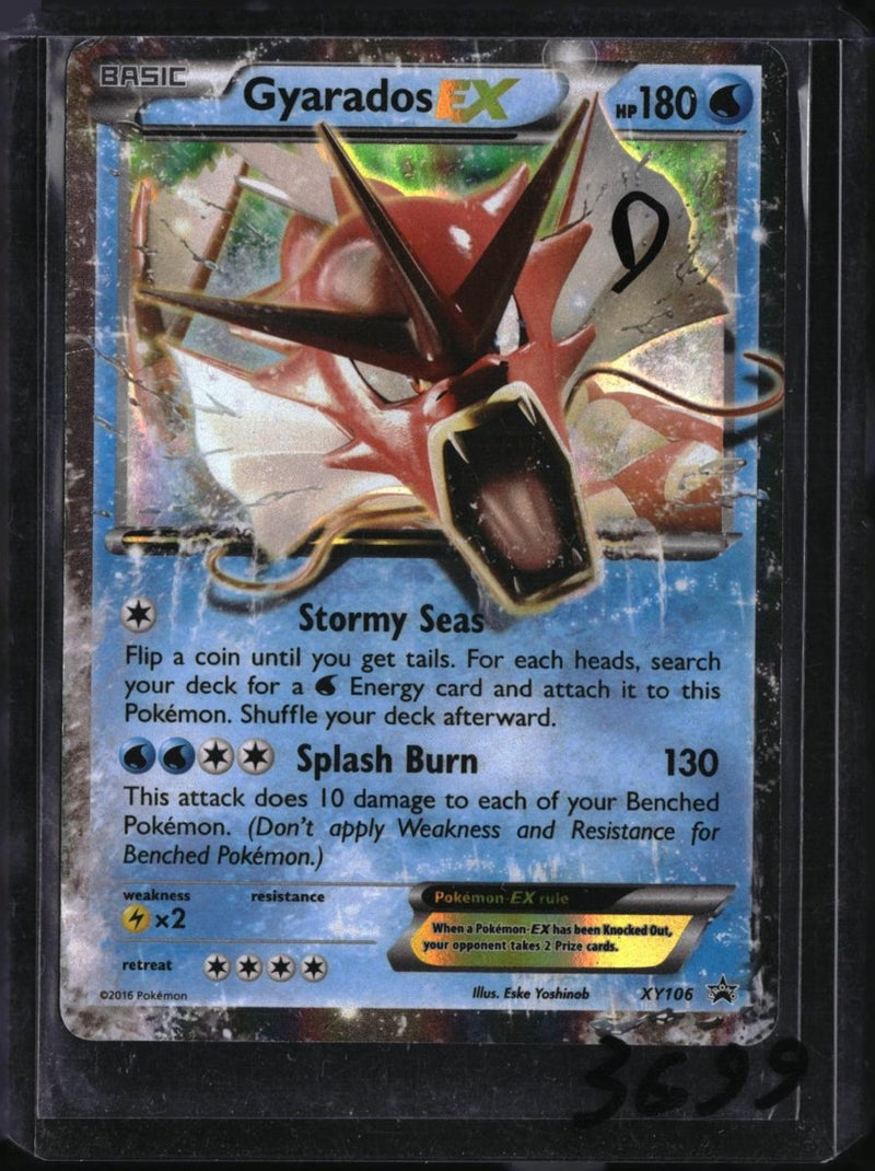 Pokemon Gyarados EX — XY106 — SKU 3699 — actual card front scan