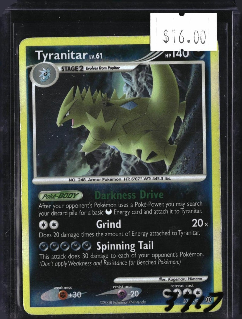 Pokemon Tyranitar — 17/123 — SKU 3717 — actual card front scan