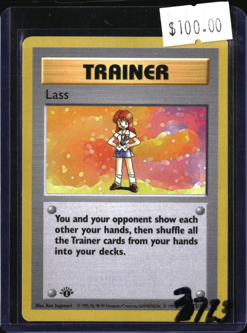 Pokemon Lass — 75/102 — SKU 3723 — actual card front scan
