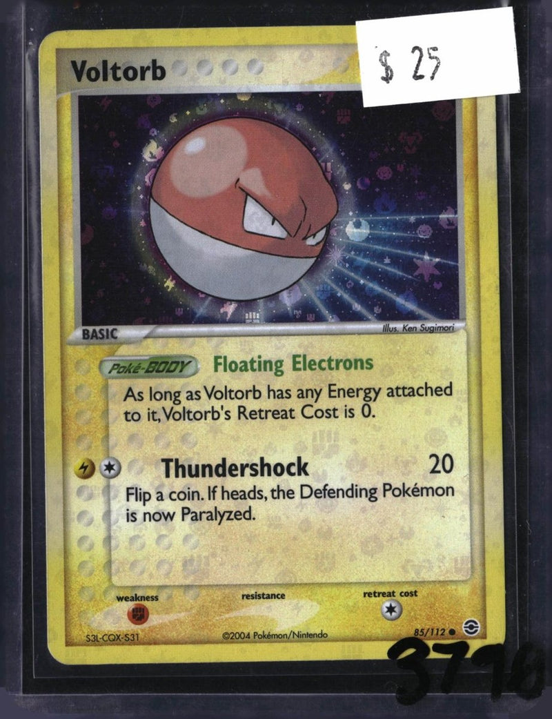 Pokemon Voltorb — 85/112 — SKU 3790 — actual card front scan