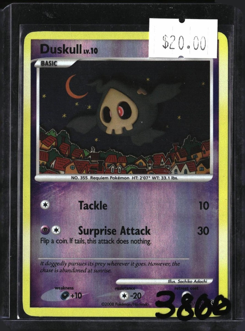 Pokemon Duskull — 80/130 — SKU 3800 — actual card front scan
